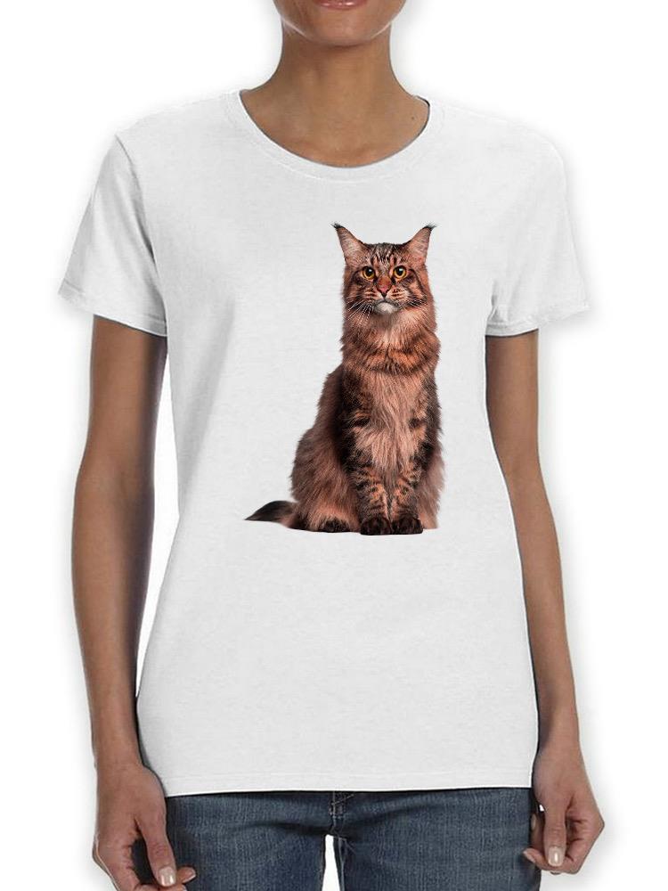 Cute Kitten Sits T-shirt -SPIdeals Designs