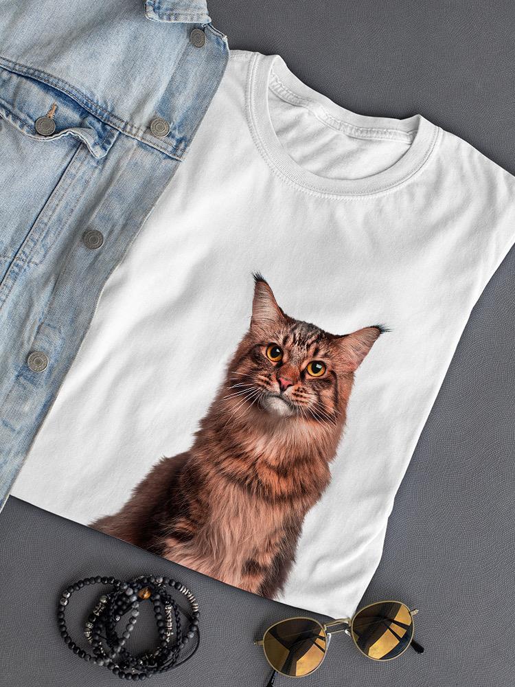 Cute Kitten Sits T-shirt -SPIdeals Designs