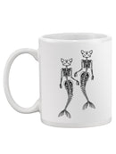 Cat Mermaid Skeletons Mug -SPIdeals Designs