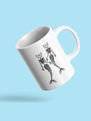 Cat Mermaid Skeletons Mug -SPIdeals Designs