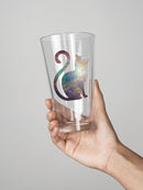 Cosmical Cat Sitting Pint Glass -SPIdeals Designs