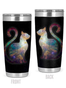 Cosmical Cat Sitting Tumbler -SPIdeals Designs