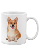 Cute Corgi Dog Sitting Mug -SPIdeals Designs