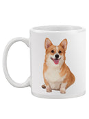 Cute Corgi Dog Sitting Mug -SPIdeals Designs