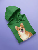 Cute Corgi Dog Sitting Hoodie -SPIdeals Designs