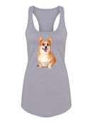 Cute Corgi Dog Sitting T-shirt -SPIdeals Designs