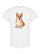 Cute Corgi Dog Sitting T-shirt -SPIdeals Designs
