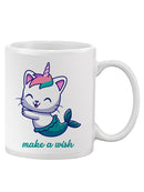 Wish Cat Unicorn Mermaid Mug -SPIdeals Designs