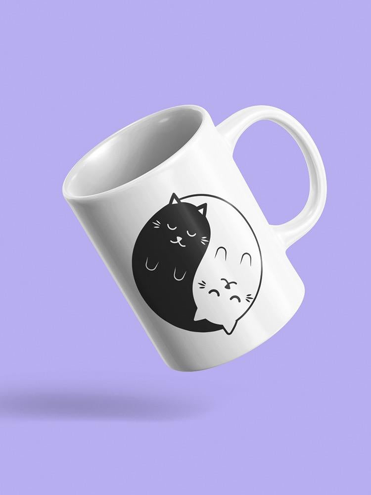 Ying Yang Cats Mug -SPIdeals Designs