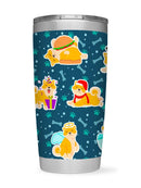 Corgi Stickers Tumbler -SPIdeals Designs