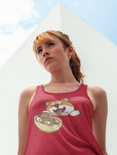 Corgi Dog And Ramen Bowl Racerback Tank -SPIdeals Designs