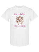 Life Is Better With A Yorkie T-shirt -SPIdeals Designs
