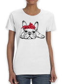 Cute French Bulldog Laying T-shirt -SPIdeals Designs