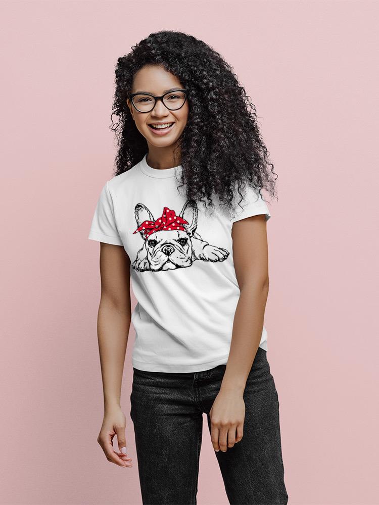 Cute French Bulldog Laying T-shirt -SPIdeals Designs