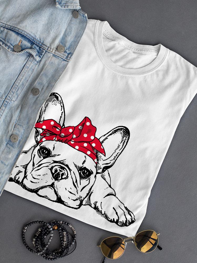 Cute French Bulldog Laying T-shirt -SPIdeals Designs