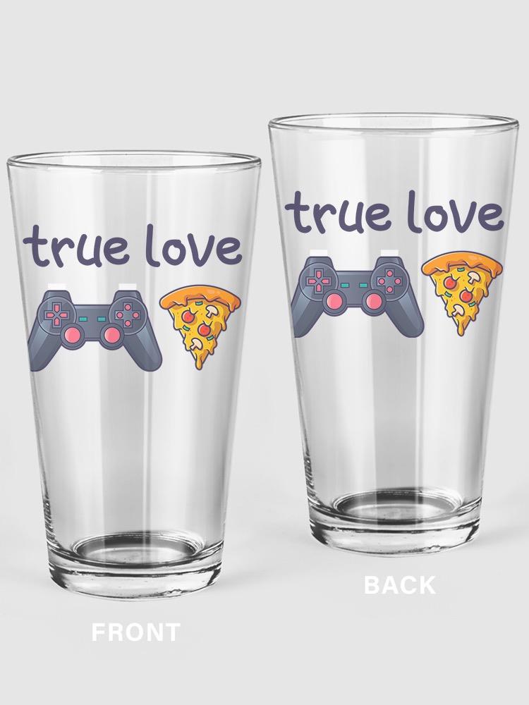 True Videogame Love Pint Glass -SPIdeals Designs