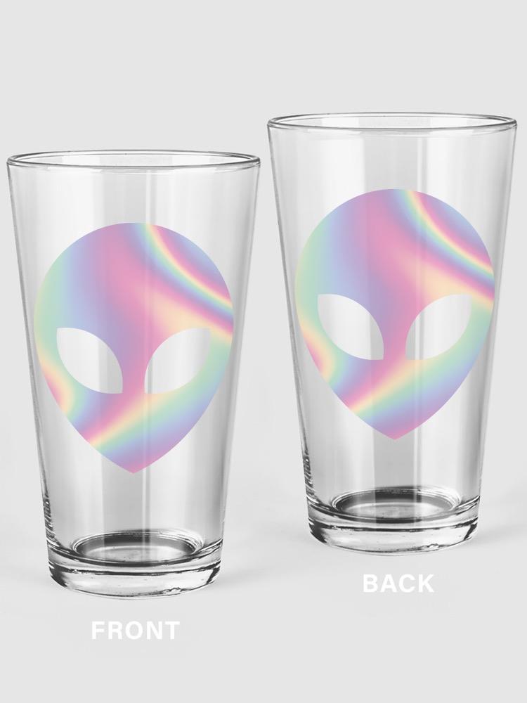 Colorful Alien Face Pint Glass -SPIdeals Designs