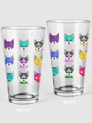 Superhero Costume Dogs Pint Glass -SPIdeals Designs