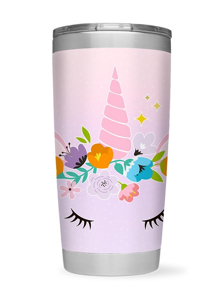 Unicorn With Flowers. Tumbler -SPIdeals Designs