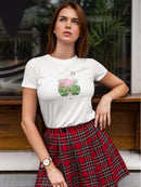 Flamingo And Leaves T-shirt -SPIdeals Designs