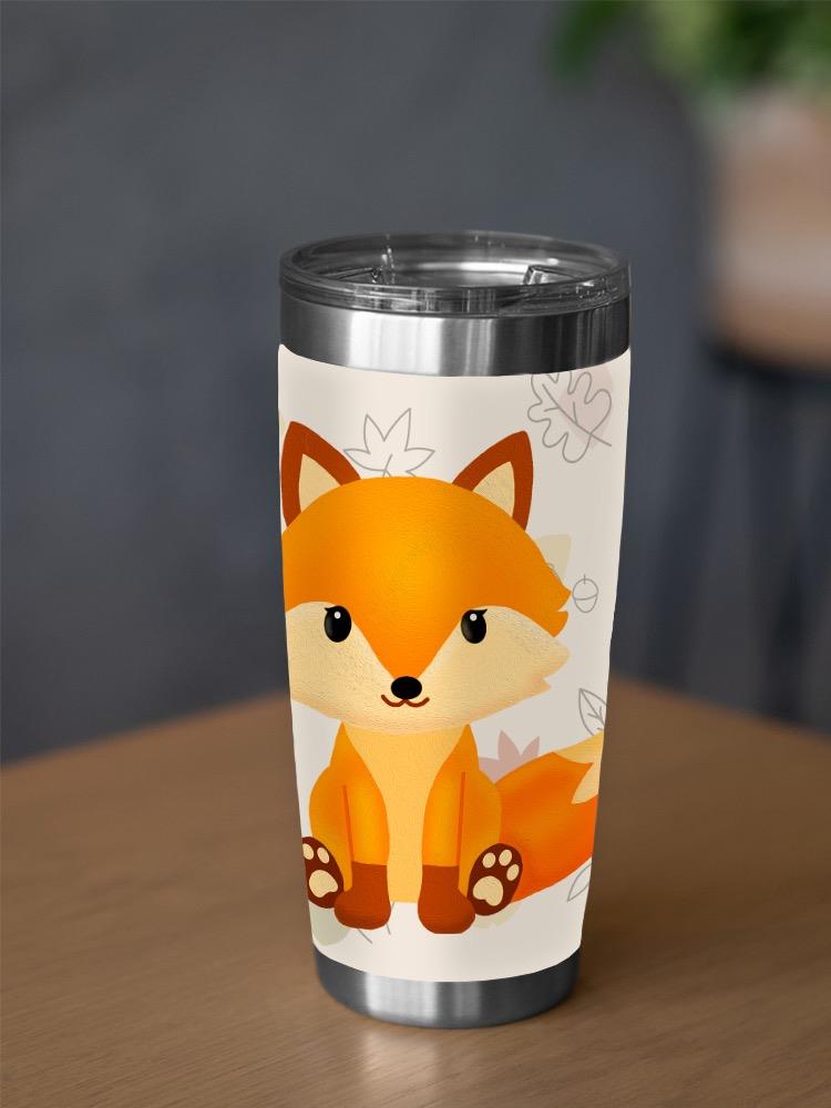 Cute Sitting Fox Tumbler -SPIdeals Designs