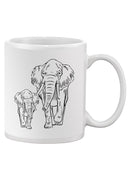 Mom And Baby Elephant Mug -SPIdeals Designs