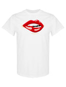 Red Lips Biting. T-shirt -SPIdeals Designs