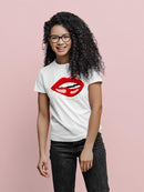 Red Lips Biting. T-shirt -SPIdeals Designs
