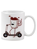 Coffee Riding A Bicycle Mug -SPIdeals Designs