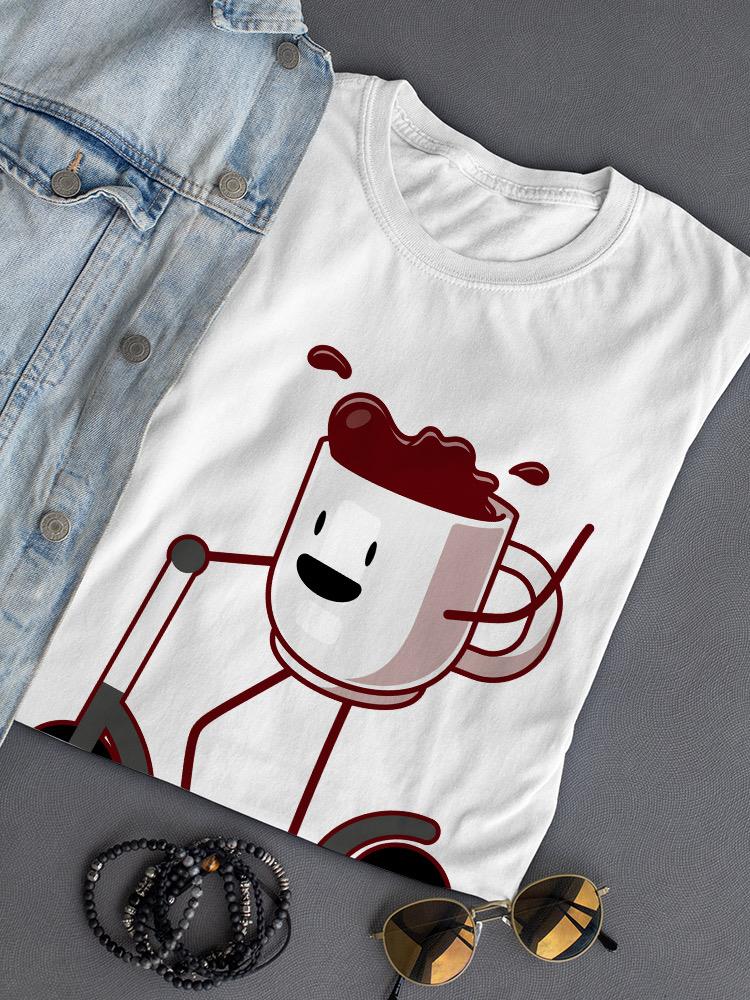 Coffee Riding A Bicycle T-shirt -SPIdeals Designs