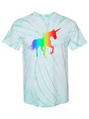 Rainbow Unicorn Tie Dye Tee -SPIdeals Designs