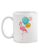 Flamingo With Balloons Mug -SPIdeals Designs