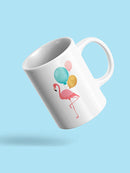 Flamingo With Balloons Mug -SPIdeals Designs