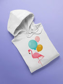 Flamingo With Balloons Hoodie -SPIdeals Designs