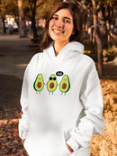 Avocado Greeting Hoodie or Sweatshirt -SPIdeals Designs