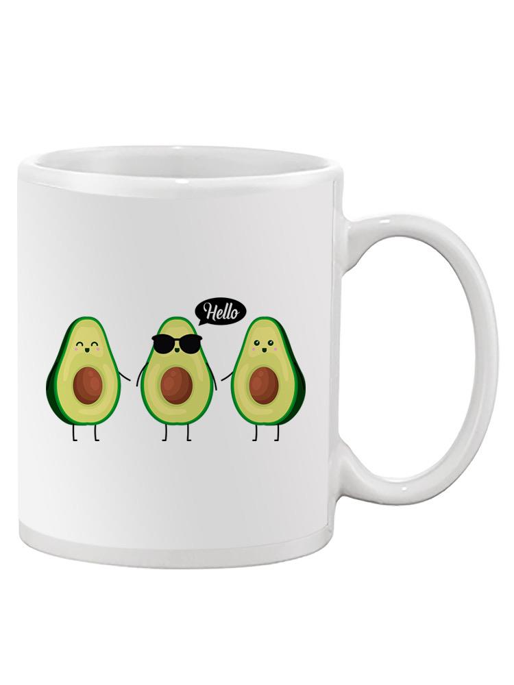 Avocado Greeting Mug -SPIdeals Designs