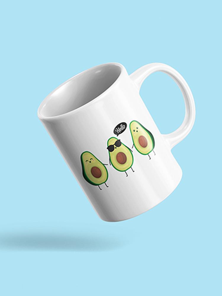 Avocado Greeting Mug -SPIdeals Designs
