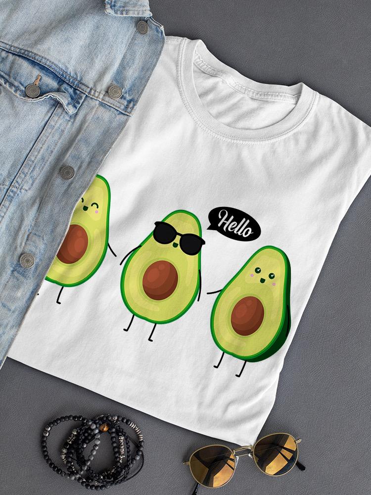 Avocado Greeting T-shirt -SPIdeals Designs