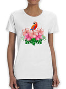 Flowers And A Bird T-shirt -SPIdeals Designs