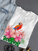 Flowers And A Bird T-shirt -SPIdeals Designs