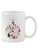 Christmas Bulb With Icons Mug -SPIdeals Designs