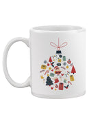 Christmas Bulb With Icons Mug -SPIdeals Designs