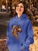 Portrait Of A Horse Hoodie -SPIdeals Designs
