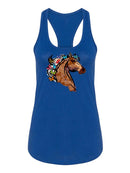 Portrait Of A Horse Racerback Tank -SPIdeals Designs