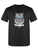 Owl Art In White T-shirt -SPIdeals Designs