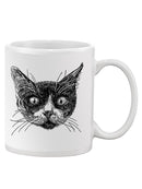 Cat Face Sketch Mug -SPIdeals Designs