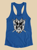 Viking With Swords Racerback Tank -SPIdeals Designs