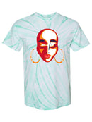 Woman's Face With Earrings Tie Dye Tee -SPIdeals Designs