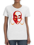 Woman's Face With Earrings T-shirt -SPIdeals Designs