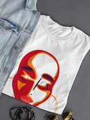 Woman's Face With Earrings T-shirt -SPIdeals Designs